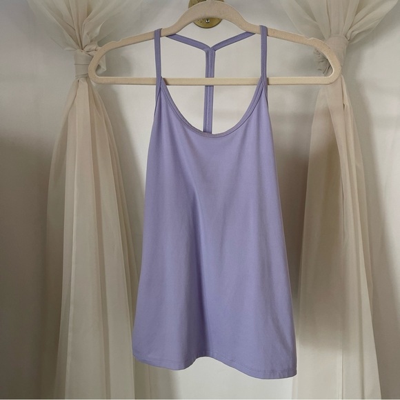 Nike DRI-FIT Y Back Halter Purple Workout Tank Top | Athletic Yoga Pilates wear - Picture 1 of 5